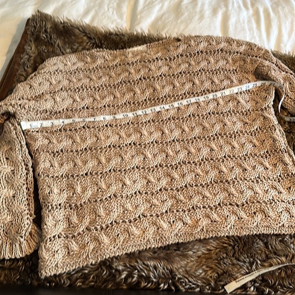 Joseph Abboud taupe linen sweater. EUC L - Picture 7 of 11